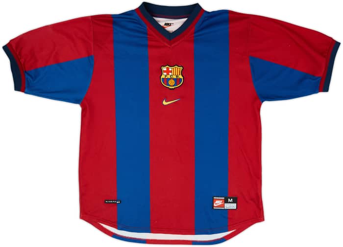 1998-00 Barcelona Home Shirt Rivaldo #11 - 6/10 - (M)