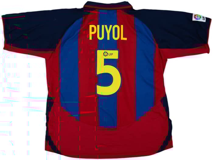 2003-04 Barcelona Home Shirt Puyol #5 - 8/10 - (XXL)
