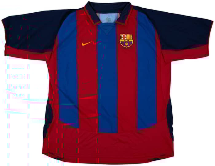 2003-04 Barcelona Home Shirt Puyol #5 - 8/10 - (XXL)