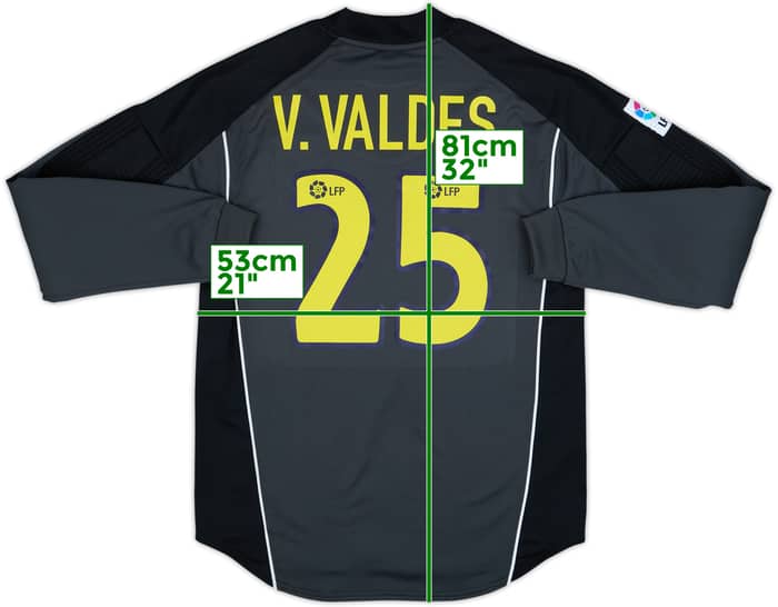 2003-04 Barcelona GK Shirt V.Valdes #25 - 10/10 - (M)