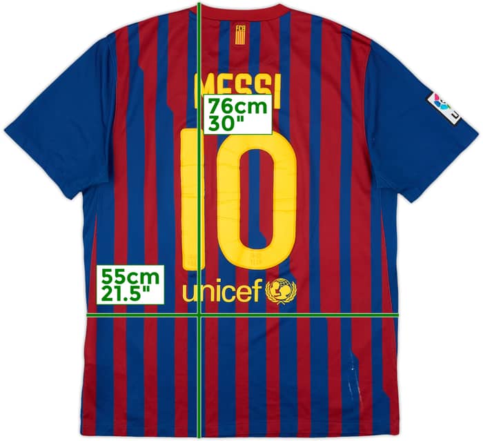 2011-12 Barcelona Home Shirt Messi #10 - 5/10 - (L)