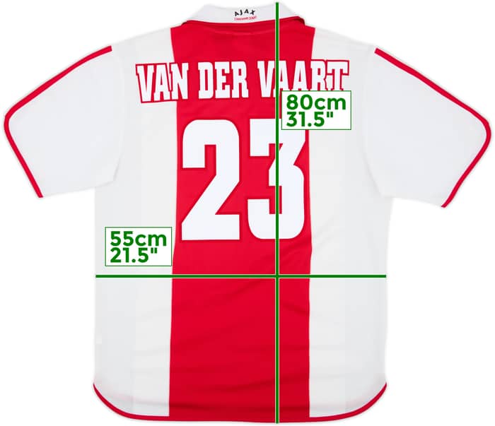 2000-01 Ajax Centenary Home Shirt Van Der Vaart #23 - 8/10 - (L)