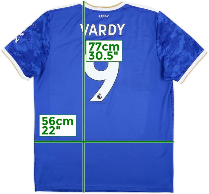 2021-22 Leicester Home Shirt Vardy #9 - 6/10 - (XL)