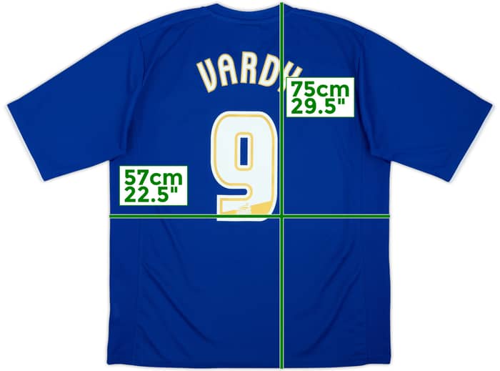 2012-13 Leicester Home Shirt Vardy #9 - 7/10 - (XL)