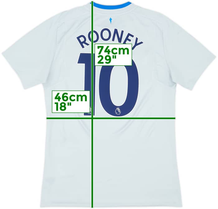 2017-18 Everton Away Shirt Rooney #10 - 7/10 - (M)