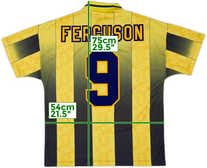 1996-98 Everton Away Shirt Ferguson #9 - 5/10 - (L)