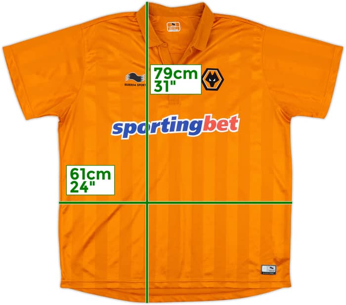 2012-13 Wolves Home Shirt - 8/10 - (XL)