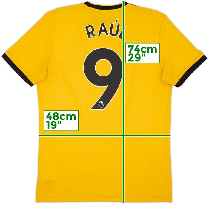 2018-19 Wolves Home Shirt Raul #9 - 9/10 - (M)