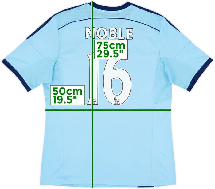 2014-15 West Ham Away Shirt Noble #16 - 7/10 - (L)