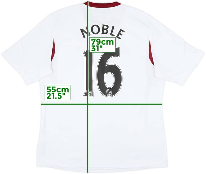 2013-14 West Ham Away Shirt Noble #16 - 8/10 - (XL)