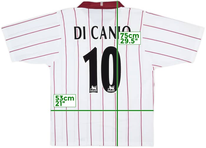 2002-03 West Ham Away Shirt Di Canio #10 - 7/10 - (L)