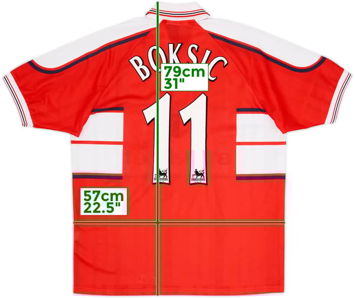 2000-01 Middlesbrough Home Shirt Boksic #11 - 10/10 - (XL)