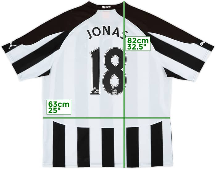 2010-11 Newcastle Home Shirt Jonas #18 - 8/10 - (XXL)