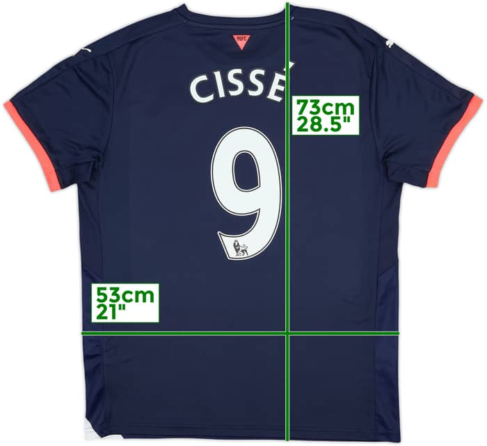2015-16 Newcastle Third Shirt Cisse #9 - 8/10 - (L)