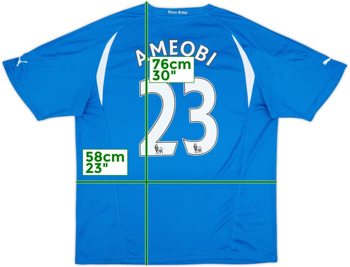 2010-11 Newcastle Away Shirt Ameobi #23 - 8/10 - (XL)