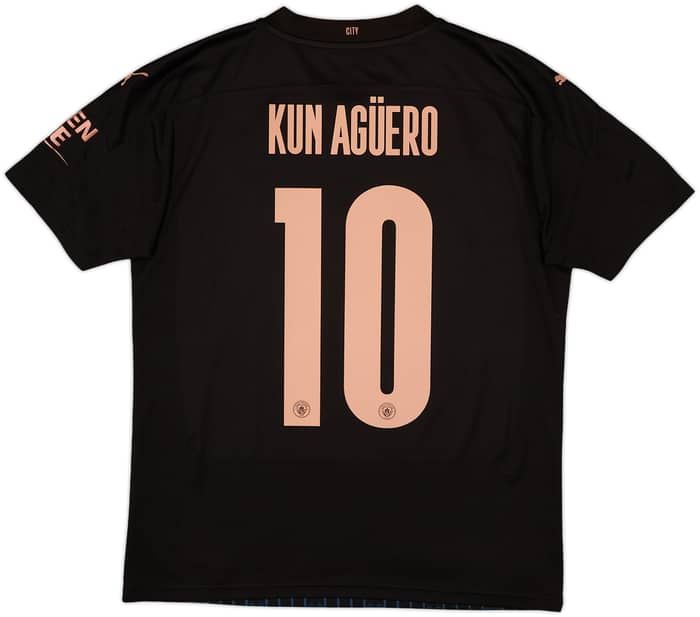 2020-21 Manchester City Away Shirt Kun Aguero #10 - 8/10 - (M)