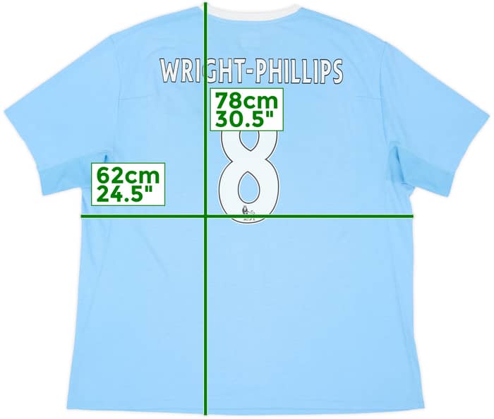 2009-10 Manchester City Home Shirt Wright-Phillips #8 - 6/10 - (XXL)