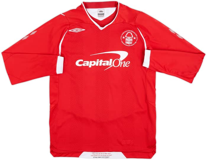 2008-09 Nottingham Forest Match Issue Home L/S Shirt #11