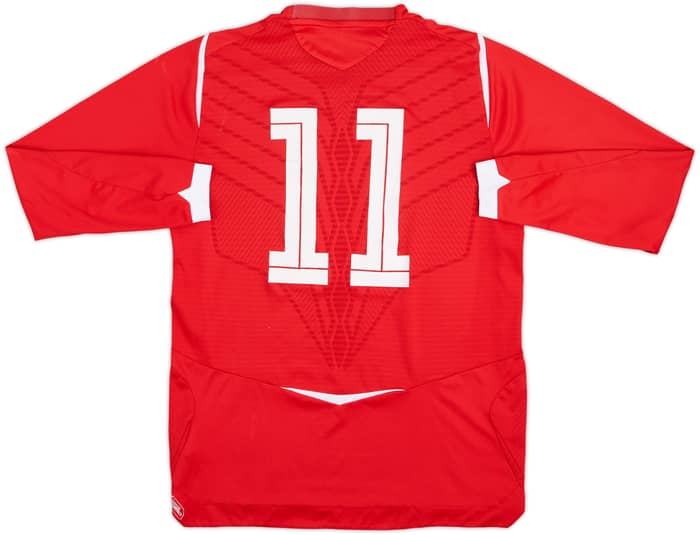 2008-09 Nottingham Forest Match Issue Home L/S Shirt #11