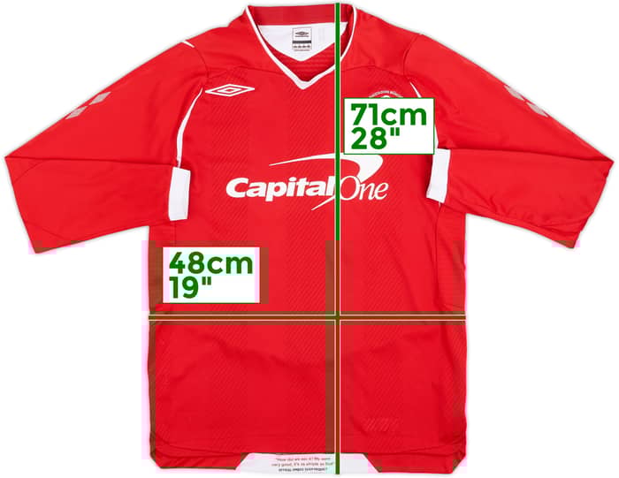 2008-09 Nottingham Forest Match Issue Home L/S Shirt #11
