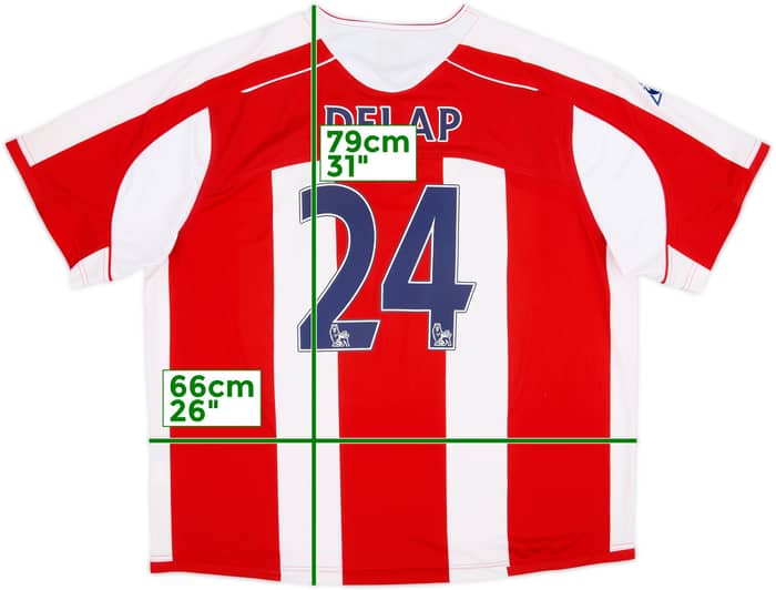 2009-10 Stoke City Home Shirt Delap #24 - 8/10 - (XXL)