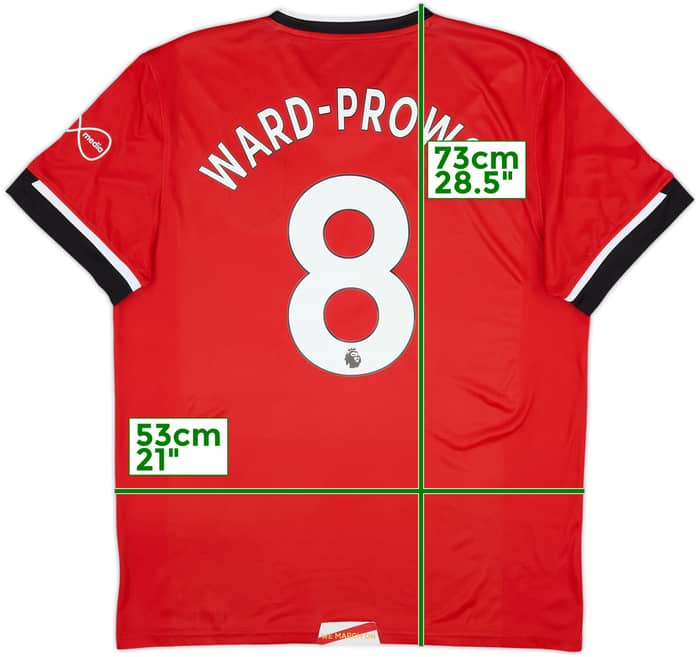 2020-21 Southampton Home Shirt Prowse #8 - 6/10 - (L)