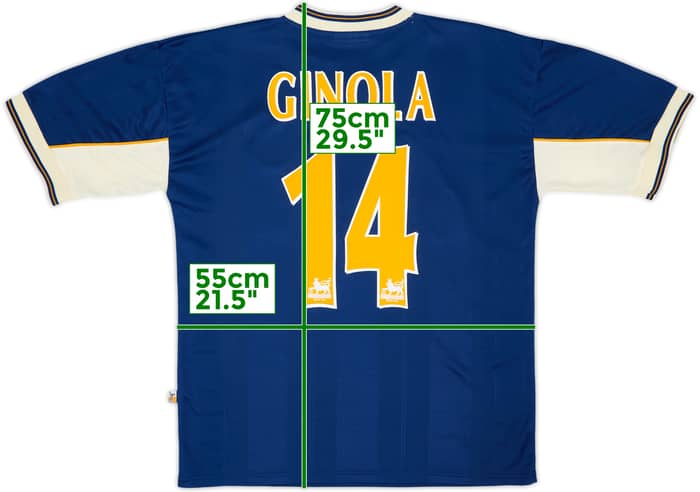 1997-98 Tottenham Away Shirt Ginola #14 - 9/10 - (M)
