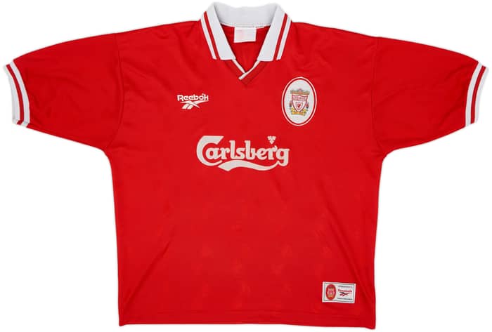 1996-98 Liverpool Home Shirt Owen #18 - 6/10 - (XL)