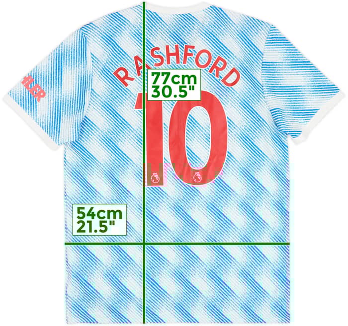 2021-22 Manchester United Away Shirt Rashford #10 - 6/10 - (L)