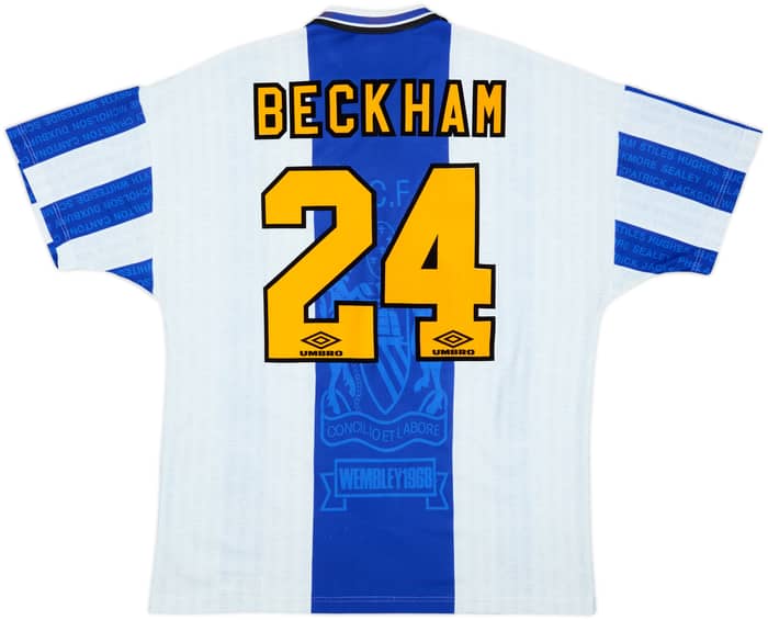 1994-96 Manchester United Third Shirt Beckham #24 - 8/10 - (XL)