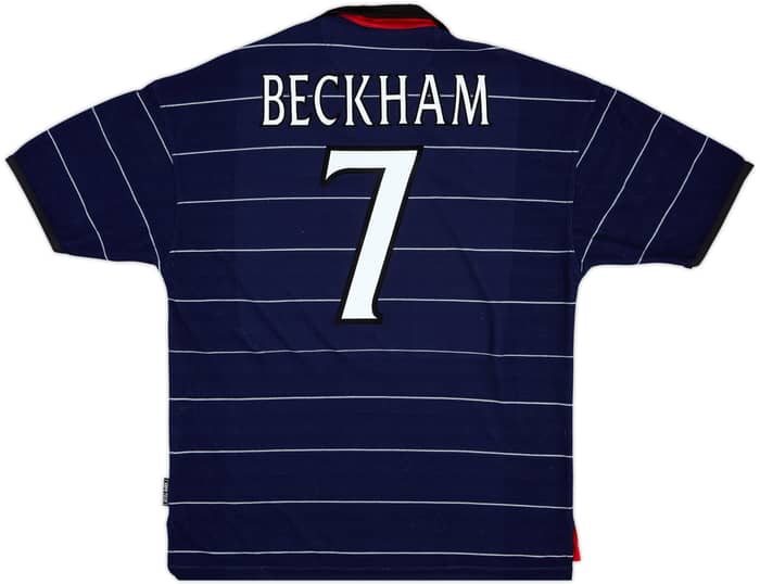 1999-00 Manchester United Away Shirt Beckham #7 - 9/10 - (L)
