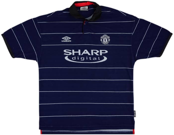 1999-00 Manchester United Away Shirt Beckham #7 - 9/10 - (L)