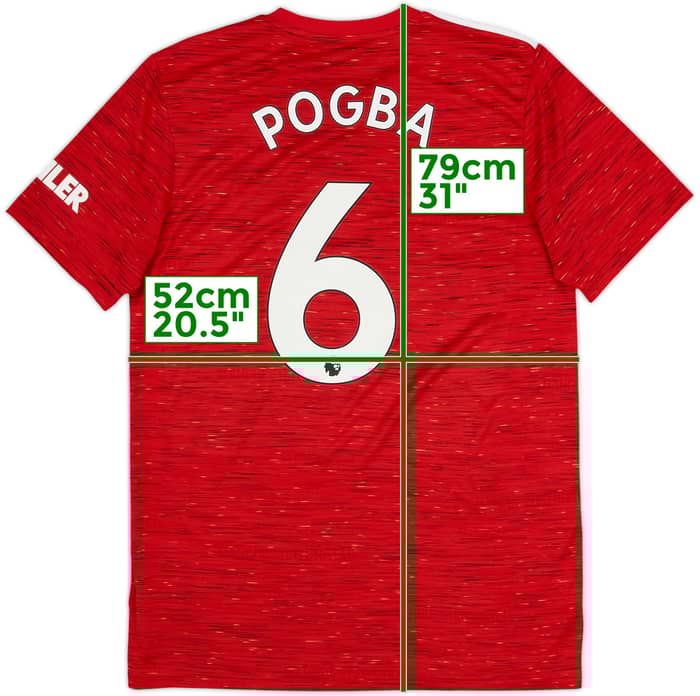 2020-21 Manchester United Home Shirt Pogba #6 - 10/10 - (L)