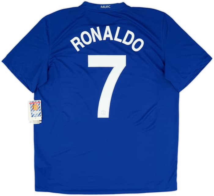 2008-09 Manchester United Camiseta de Tercera Ronaldo #7 (XL)