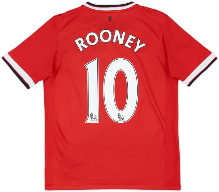 2014-15 Manchester United Home Shirt Rooney #10 - 6/10 - (XL.Boys)