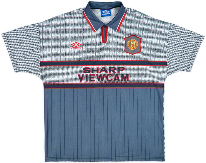 1995-96 Manchester United Away Shirt Cantona #7 - 9/10 - (XL)