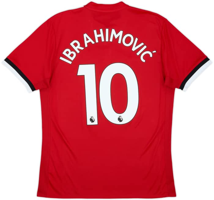 2017-18 Manchester United Home Shirt Ibrahimovic #10 - 6/10 - (M)