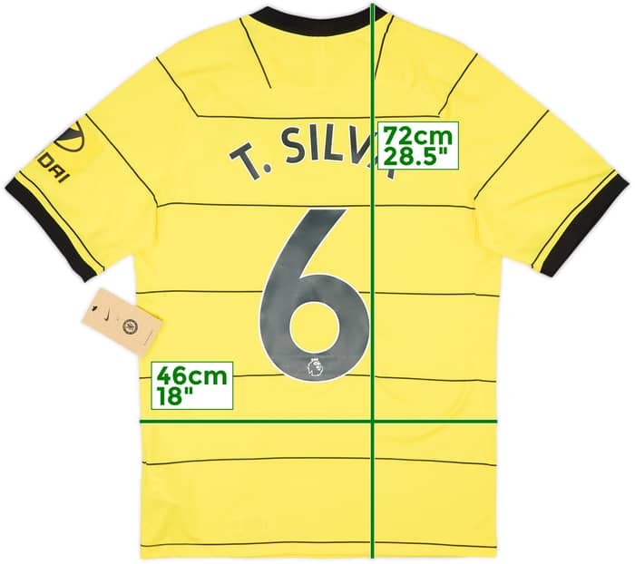 2021-22 Chelsea Away Shirt T. Silva #6 (S)