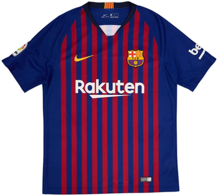 2018-19 Barcelona Home Shirt Messi #10 - 8/10 - (M)
