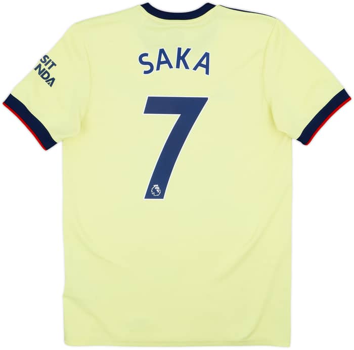 2021-22 Arsenal Away Shirt Saka #7 - 8/10 - (M)