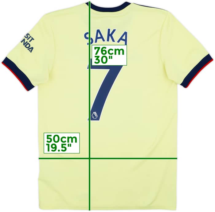 2021-22 Arsenal Away Shirt Saka #7 - 8/10 - (M)