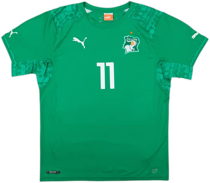 2014-16 Ivory Coast Away Shirt Drogba #11 - 8/10 - (M)