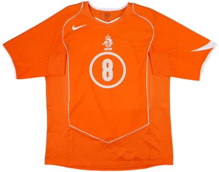 2004-06 Netherlands Home Shirt Davids #8 - 10/10 - (L)
