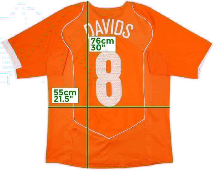 2004-06 Netherlands Home Shirt Davids #8 - 10/10 - (L)