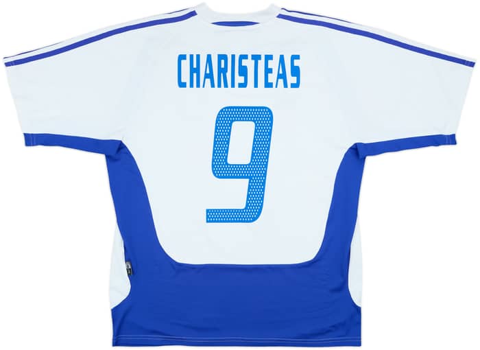 2004-06 Greece Away Shirt Charisteas #9 - 8/10 - (L)