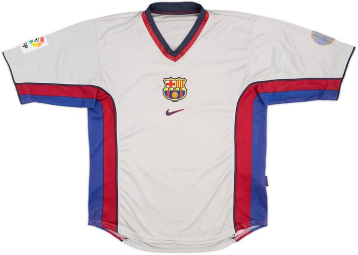 1998-01 Barcelona Away Shirt Rivaldo #11 - 7/10 - (L)