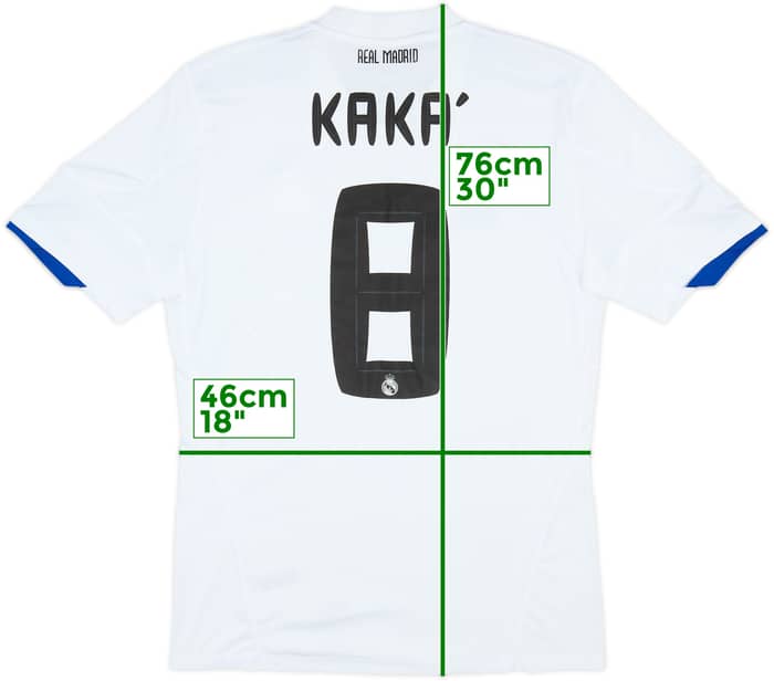 Camiseta de local del Real Madrid 2010-11 Kaka #8 - 8/10 - (M)