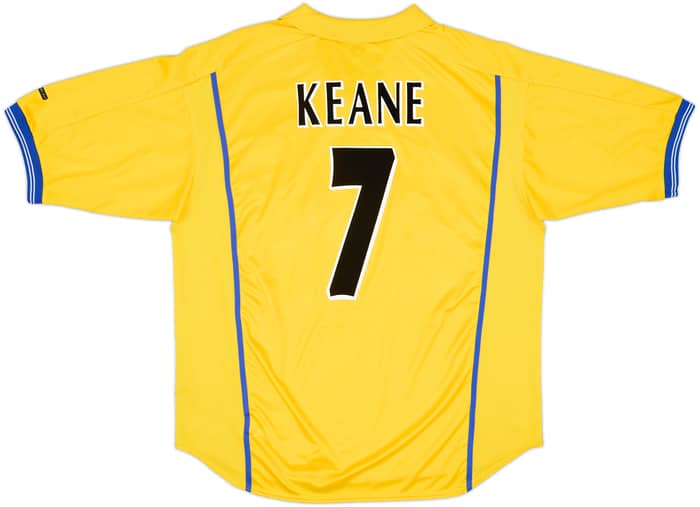 Camiseta de visitante del Leeds United 2000-02 Keane #7 - 9/10 - (XL)