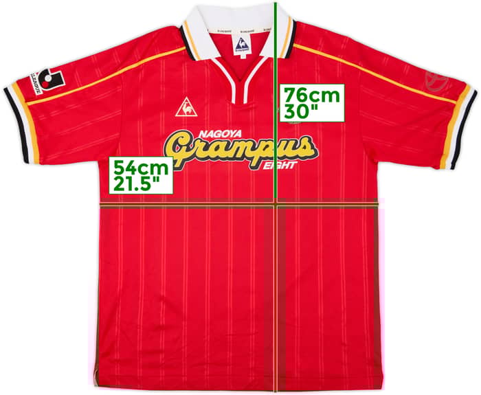 1999-00 Nagoya Grampus Eight Home Shirt - 7/10 - (L)