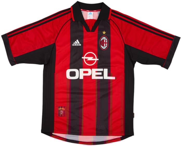 1998-00 AC Milan Camiseta Local Weah #9 - 8/10 - (M)